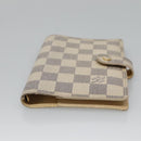 LOUIS VUITTON Damier Azur Agenda PM Day Planner Cover R20706 LV Auth 136301-6