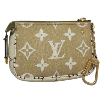 LOUIS VUITTON Monogram Giant Mini Pochette Pouch Ivory M67579 Auth 136302
