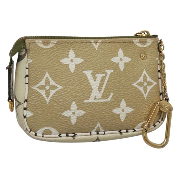 LOUIS VUITTON Monogram Giant Mini Pochette Pouch Ivory M67579 Auth 136302
