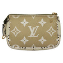 LOUIS VUITTON Monogram Giant Mini Pochette Pouch Ivory M67579 Auth 136302-13