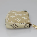 LOUIS VUITTON Monogram Giant Mini Pochette Pouch Ivory M67579 Auth 136302-3