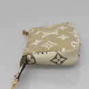 LOUIS VUITTON Monogram Giant Mini Pochette Pouch Ivory M67579 Auth 136302-4