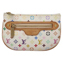 LOUIS VUITTON Monogram Multicolor Pochette MM Pouch White M60028 LV Auth 136306-13