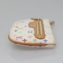 LOUIS VUITTON Monogram Multicolor Pochette MM Pouch White M60028 LV Auth 136306-3