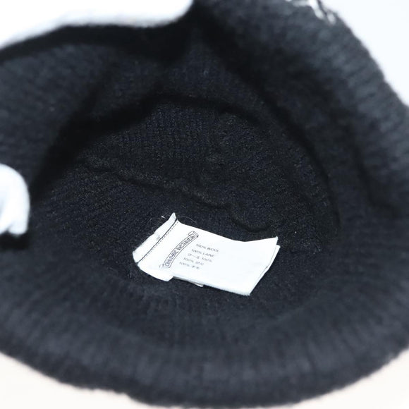 Chrome Hearts CH Plus Stitch Woolwatch Cap Wool Black Auth 136313M