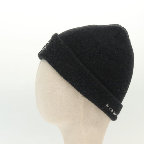 Chrome Hearts CH Plus Stitch Woolwatch Cap Wool Black Auth 136313M