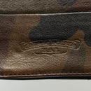 Chrome Hearts Wave Cross Ball Long Wallet Leather Green Auth 136315-11