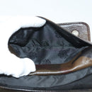 Chrome Hearts Wave Cross Ball Long Wallet Leather Green Auth 136315-17