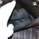 Chrome Hearts Wave Cross Ball Long Wallet Leather Green Auth 136315-18