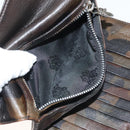 Chrome Hearts Wave Cross Ball Long Wallet Leather Green Auth 136315-12