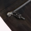 Chrome Hearts Wave Cross Ball Long Wallet Leather Green Auth 136315-31