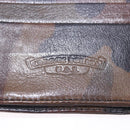 Chrome Hearts Wave Cross Ball Long Wallet Leather Green Auth 136315-34