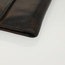 Chrome Hearts Wave Cross Ball Long Wallet Leather Green Auth 136315-7