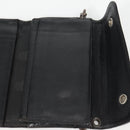 Chrome Hearts Wave Cross Ball Long Wallet Leather Black Auth 136316M-23