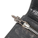 Chrome Hearts Wave Cross Ball Long Wallet Leather Black Auth 136316M-10