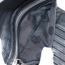 Chrome Hearts Wave Cross Ball Long Wallet Leather Black Auth 136316M-25