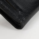 Chrome Hearts Wave Cross Ball Long Wallet Leather Black Auth 136317M-10