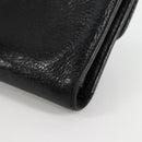 Chrome Hearts Wave Cross Ball Long Wallet Leather Black Auth 136317M-11