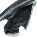 Chrome Hearts Wave Cross Ball Lange Portemonnee Leer Zwart Auth 136317M-19