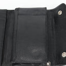 Chrome Hearts Wave Cross Ball Lange Portemonnee Leer Zwart Auth 136317M-23