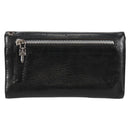 Chrome Hearts Wave Cross Ball Lange Portemonnee Leer Zwart Auth 136317M-2