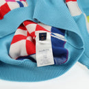 LOUIS VUITTON Damier Knit Sweater Jacket Wool Light Blue LV Auth 136318M-12
