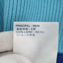 LOUIS VUITTON Damier Knit Sweater Jacket Wool Light Blue LV Auth 136318M-15