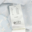 LOUIS VUITTON Monogram Short Sleeved T Shirt Cotton Light Blue LV Auth 136319M-10