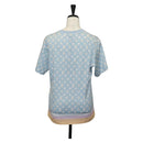 LOUIS VUITTON Monogram Short Sleeved T Shirt Cotton Light Blue LV Auth 136319M-2