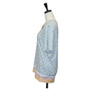 LOUIS VUITTON Monogram Short Sleeved T Shirt Cotton Light Blue LV Auth 136319M-3