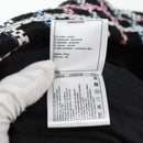 CHANEL Skirt Tweed Navy CC Auth 136320M-13