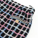 CHANEL Skirt Tweed Navy CC Auth 136320M-5