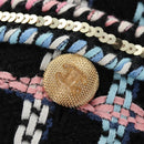 CHANEL Skirt Tweed Navy CC Auth 136320M-6