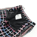 CHANEL Skirt Tweed Navy CC Auth 136320M-9