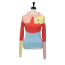 CHANEL Knit Sweater Jacket Cashmere Red CC Auth 136321M-1