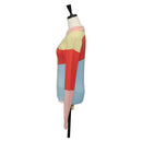 CHANEL Knit Sweater Jacket Cashmere Red CC Auth 136321M-3