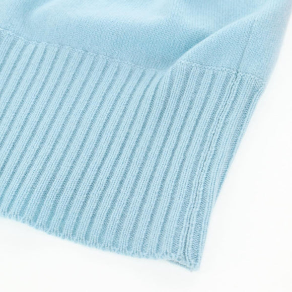 CHANEL Knit Sweater Jacket Cashmere Red CC Auth 136321M