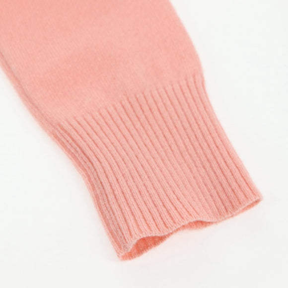 CHANEL Knit Sweater Jacket Cashmere Red CC Auth 136321M