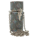 LOUIS VUITTON Monogram LV Pop Chain Lipstick Case Blue MP2536 LV Auth 136322-1