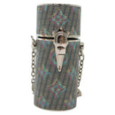 LOUIS VUITTON Monogram LV Pop Chain Lipstick Case Blue MP2536 LV Auth 136322-13