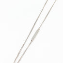 LOUIS VUITTON Chain LV Printed Initials Necklace Silver M01507 LV Auth 136324M-14