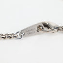 LOUIS VUITTON Chain LV Printed Initials Necklace Silver M01507 LV Auth 136324M-11