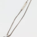 LOUIS VUITTON Chain LV Printed Initials Necklace Silver M01507 LV Auth 136324M-4