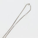 LOUIS VUITTON Chain LV Printed Initials Necklace Silver M01507 LV Auth 136324M-6