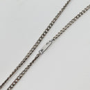 LOUIS VUITTON Chain LV Printed Initials Necklace Silver M01507 LV Auth 136324M-7