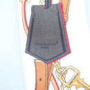 LOUIS VUITTON Flower And Straps Bando BB Scarf Silk White M90658 LV Auth 136325M-13