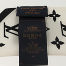 LOUIS VUITTON Flower And Straps Bando BB Scarf Silk White M90658 LV Auth 136325M-15