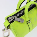 LOUIS VUITTON Taigalama Porte Cles Mini Keepall Charm Yellow M01048 Auth 136330-18