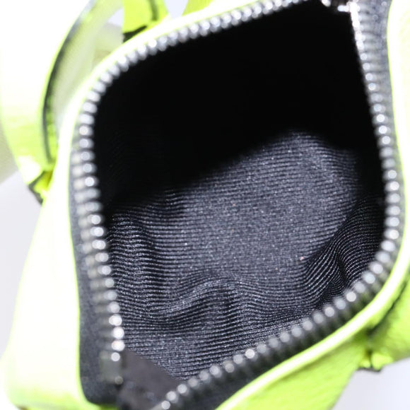 LOUIS VUITTON Taigalama Porte Cles Mini Keepall Charm Yellow M01048 Auth 136330