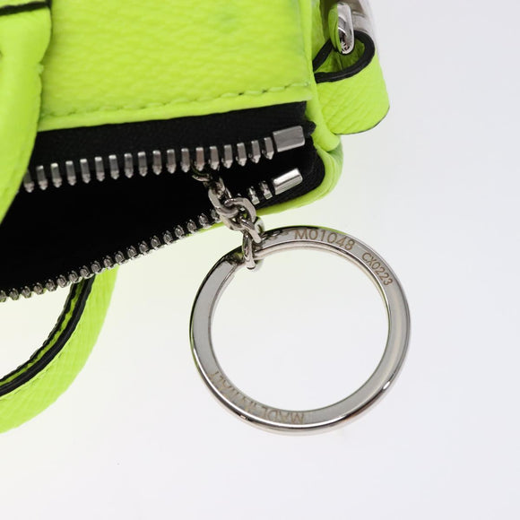 LOUIS VUITTON Taigalama Porte Cles Mini Keepall Charm Yellow M01048 Auth 136330